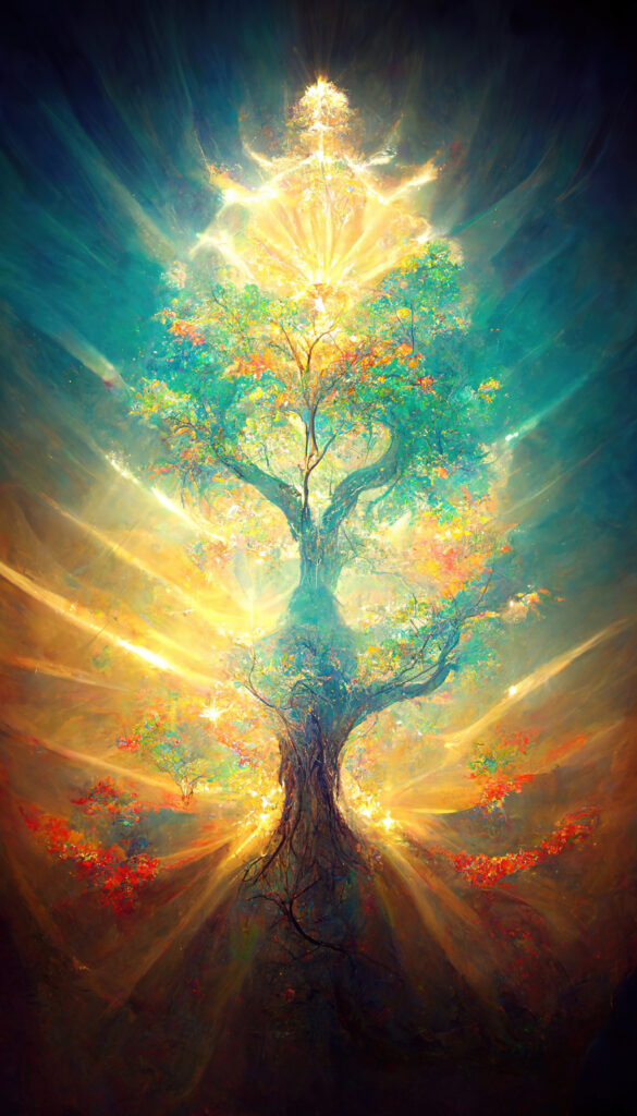 beautiful tree of life, sacred symbol. individuality, prosperity beautiful tree of life, sacred symbol. individuality, prosperity